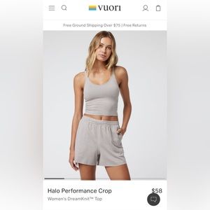 Vuori Halo Performance Crop